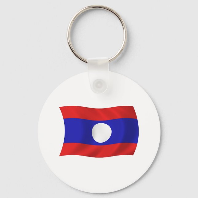 Laos Flag Schlüsselanhänger (Vorderseite)