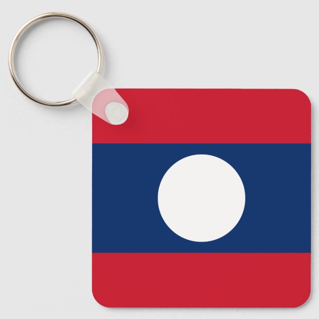 Laos Flag Schlüsselanhänger (Vorderseite)