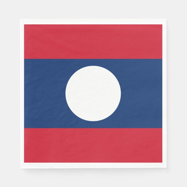 Laos Flag Serviette (Vorderseite)