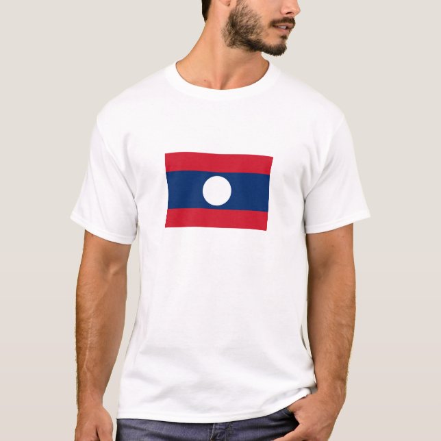 Laos Flag T-Shirt (Vorderseite)