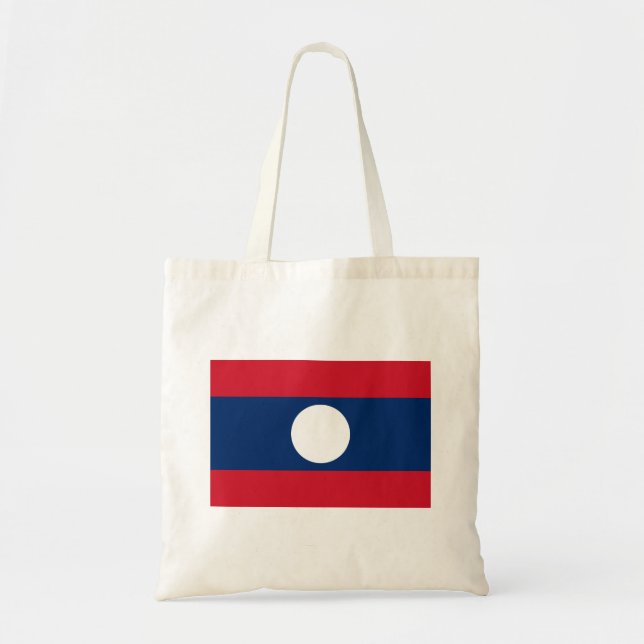 Laos Flag Tragetasche (Vorne)
