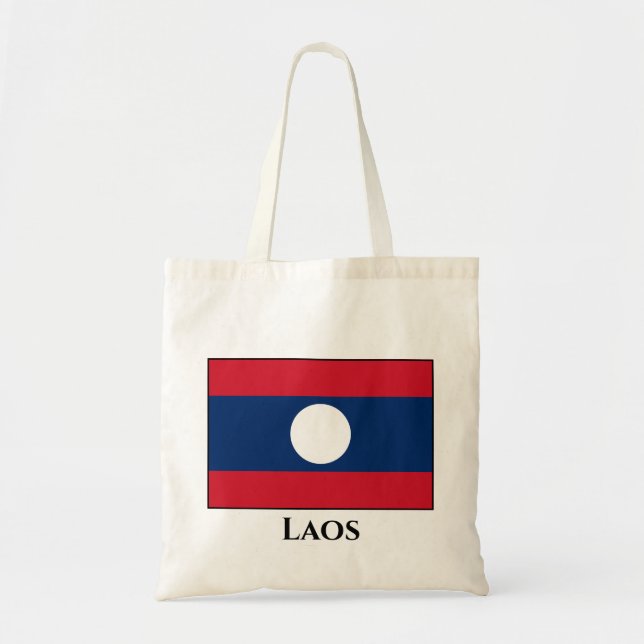 Laos Flag Tragetasche (Vorne)