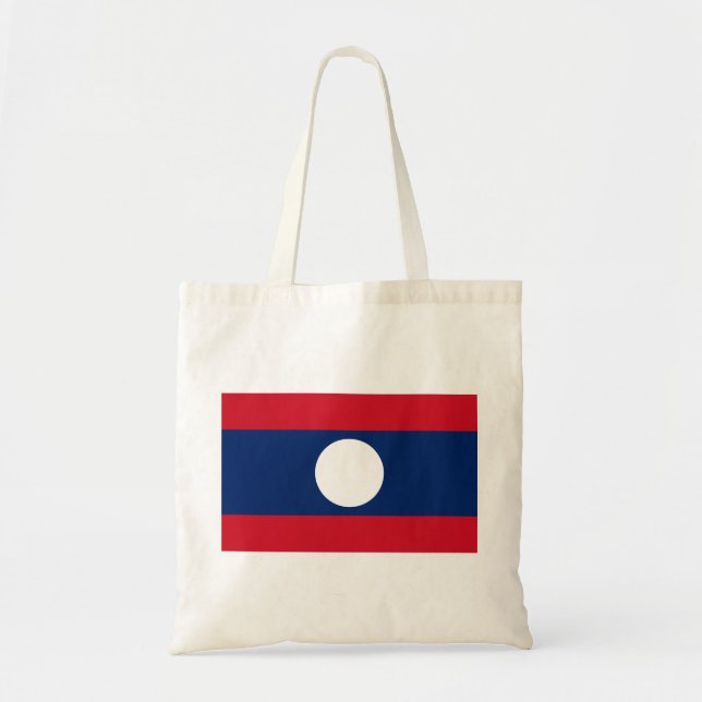 Laos Flag Tragetasche (Vorne)