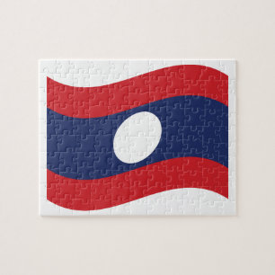 Laos Flag Wave