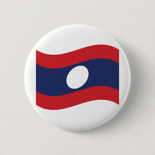 Laos Flag Wave Button