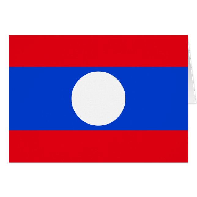 Laos-Flagge (Vorderseite (Horizontal))