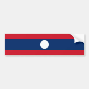 Laos-Flagge Autoaufkleber