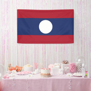 Laos-Flagge Banner