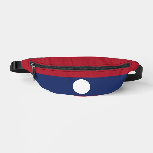Laos-Flagge Bauchtasche (Vorderseite)