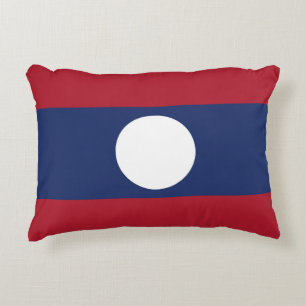 Laos-Flagge Dekokissen