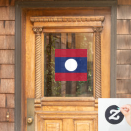 Laos-Flagge Fensteraufkleber