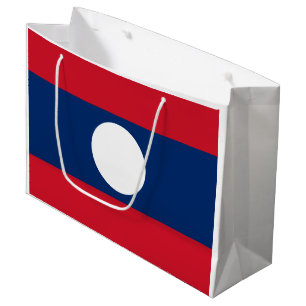Laos-Flagge Große Geschenktüte