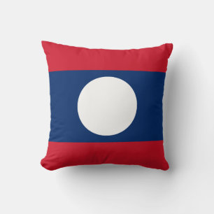Laos-Flagge Kissen