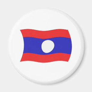 Laos Flagge Magnet