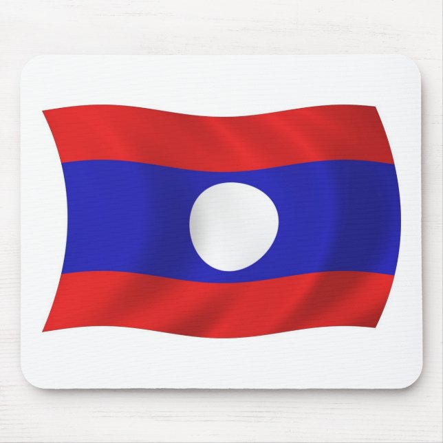 Laos-Flagge-Mauspad Mousepad (Vorne)