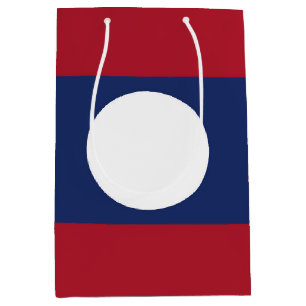 Laos-Flagge Mittlere Geschenktüte