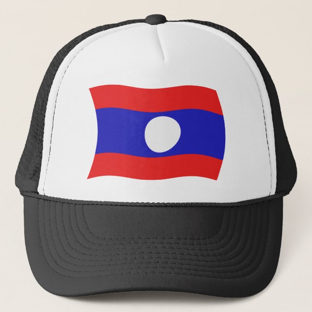 Laos Flagge Mütze (Vorderseite)
