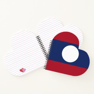 Laos-Flagge Notizbuch