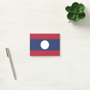 Laos-Flagge Post-it Klebezettel
