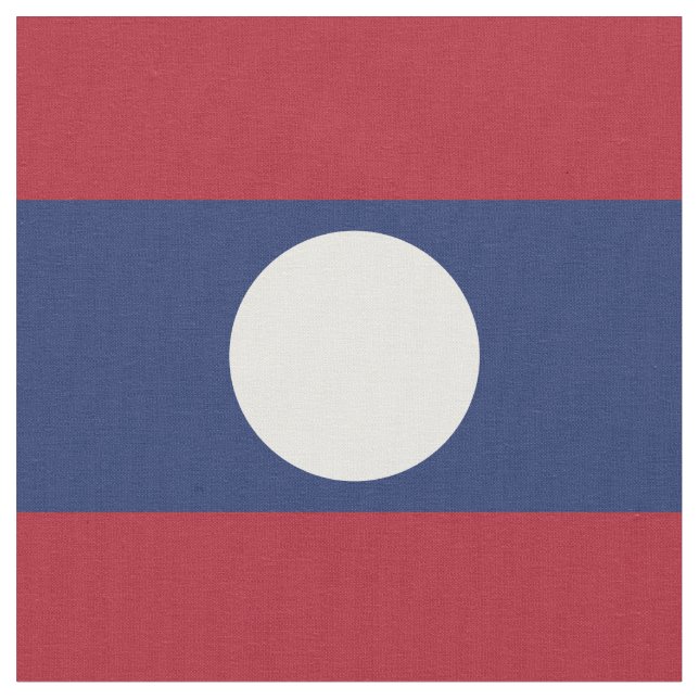 Laos-Flagge Stoff (Nahaufnahme)