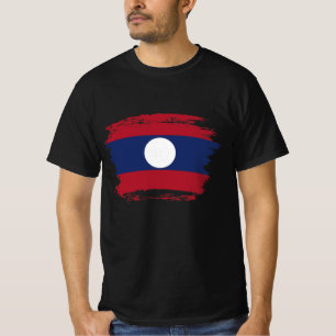 Laos-Flagge T-Shirt