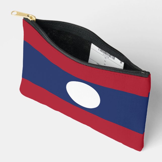 Laos-Flagge Zubehörtasche (Offen)