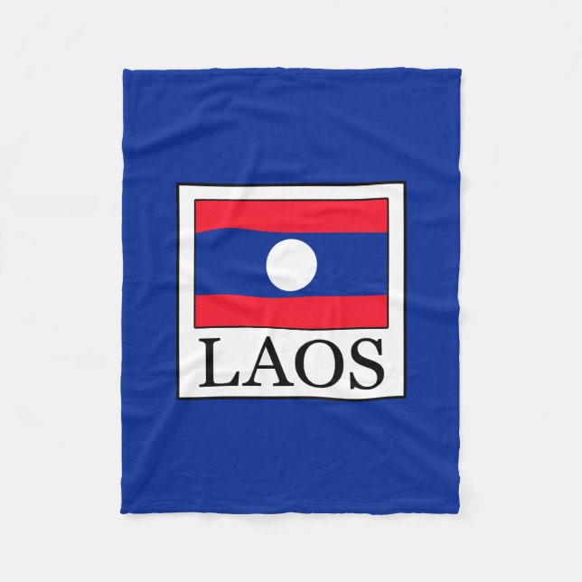 Laos Fleecedecke (Vorderseite)