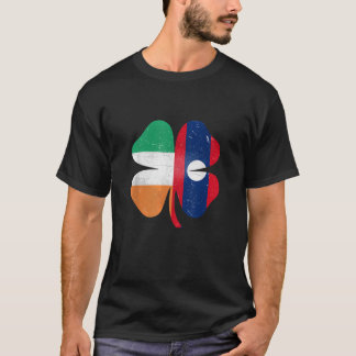 Laos Irish Kleeblatt Laos Ireland St Patrick's Day T-Shirt