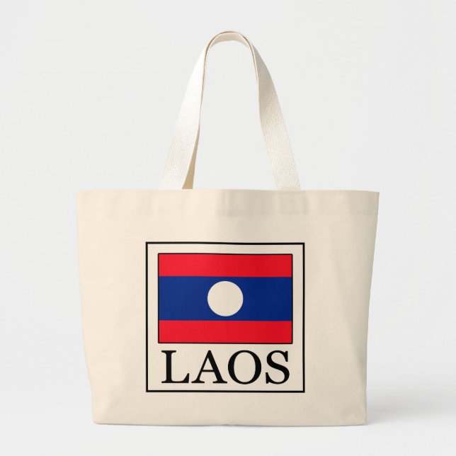 Laos Jumbo Stoffbeutel (Vorne)