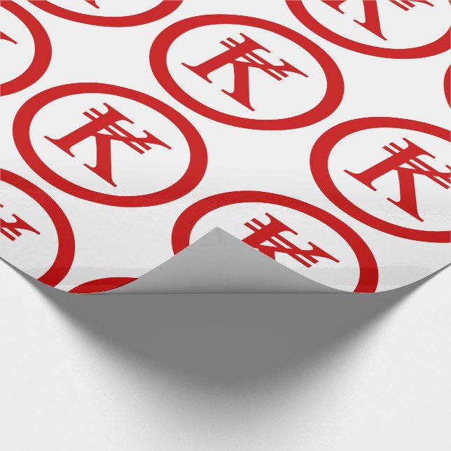 Laos Kip Lao / Laotian Money Sign Geschenkpapier (Ecke)