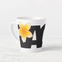 Laos Love Frangipani-Blüte Weiß und Schwarz