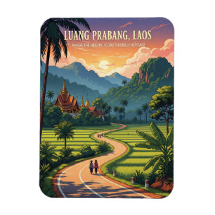 Laos Luang Prabang Travel Magnet
