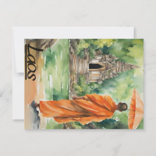 Laos Postkarte