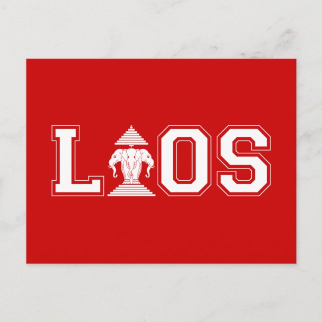 LAOS UNIVERSITY POSTKARTE (Vorderseite)