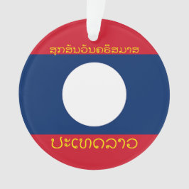 Laos Vacation Akryllische Weihnachtsdekoration Ornament