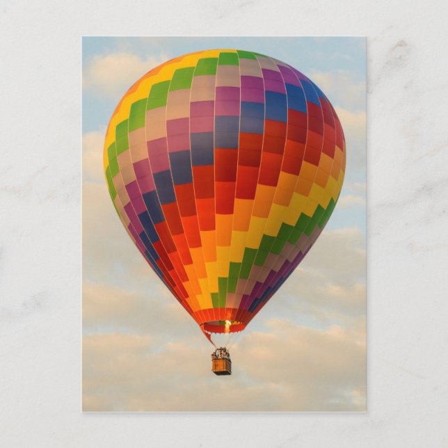 Laos, Vang Vieng. Hot Air Balloon Postkarte (Vorderseite)