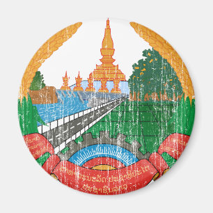 Laos-Wappen Magnet