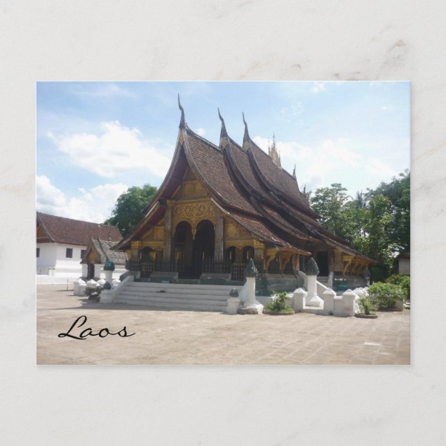 laos wat postkarte (Vorderseite)
