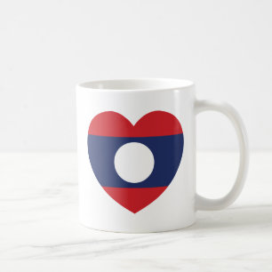 Laotian Heart Flag Kaffeetasse