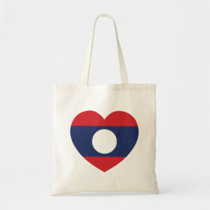 Laotian Heart Flag Tragetasche