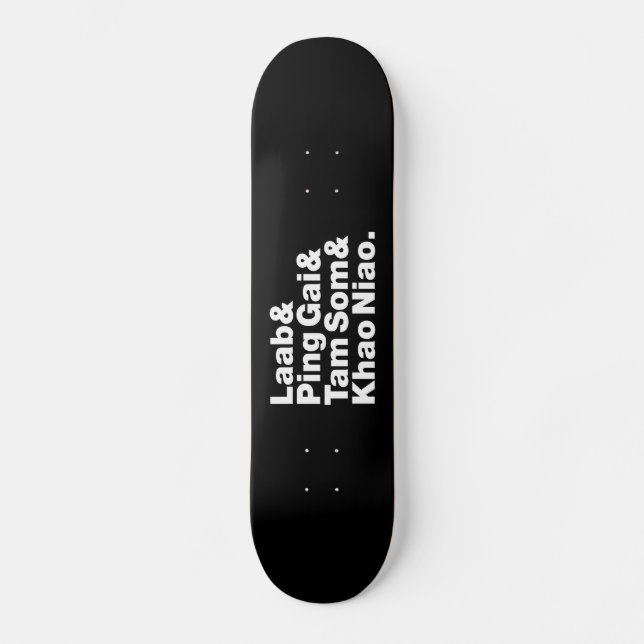 Laotian Street Food Skateboard (Vorderseite)