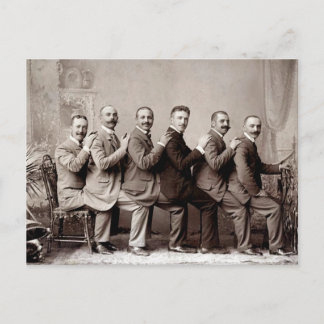 Lap-Dancing viktorianischer Herren Postkarte
