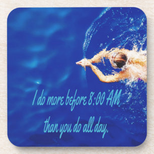 Lap Schwimmen Team Motivierend Inspiration Getränkeuntersetzer