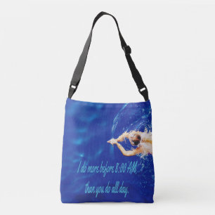 Lap Schwimmen Team Motivierend Inspiration Tragetaschen Mit Langen Trägern