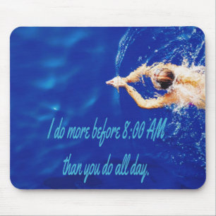 Lap Swimming Pool Team Motivierend Inspiration Mousepad