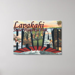 Lapakahi Staats-historischer Park, Hawaii Leinwanddruck