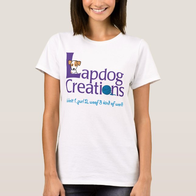 Lapdog-Kreationens-Damen-T-Shirt T-Shirt (Vorderseite)