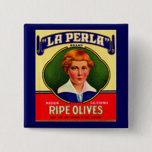 LaPerla-Oliven-Label der 1930er Button