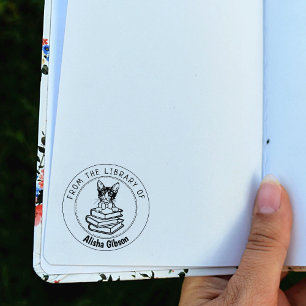 Laperm Cat, Buch aus der Bibliothek von Gummistempel