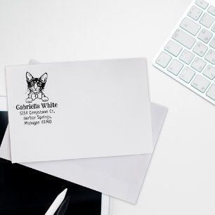 Laperm Cat Rücksendeadresse Pet Gummistempel